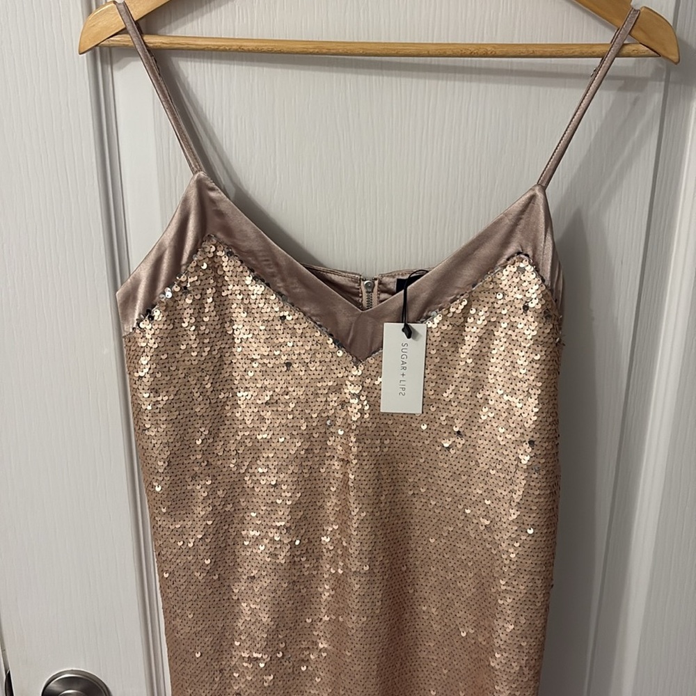 SugarLips Sequin mini Slip Dress